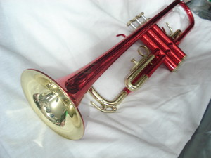Trompeta Niquelada Rojo